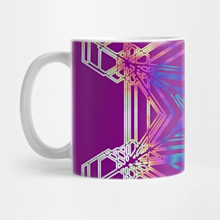 Snowflake Dark Magenta Mug